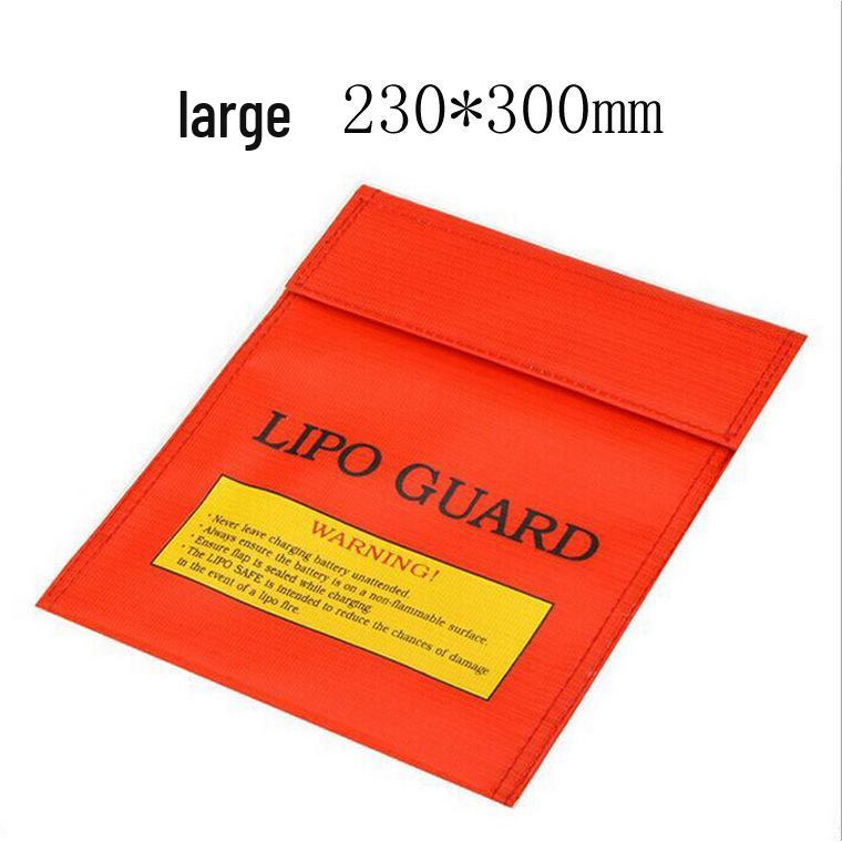 Large Flame-Retardant Fireproof Bag for Lithium Battery Charging Protection, 230x300mm