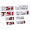 RUNTB1 Metal TSI Car Body Side Emblem Rear Trunk Badge Sticker for VW Touareg Tiguan Polo Vento Golf Passat Jetta Sagitar