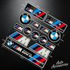 MLKL5 High Reflective Car Badge Decor Stickers Car Motorcycle Night Driving Safety Luminous Decals For BMW 1 3 5 7 Series X1 X3 X5 X7