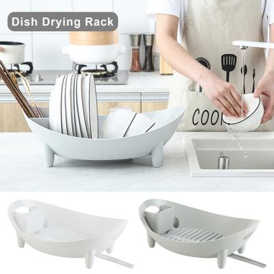 Dish Drying Rack Large Capacity Strong Load-Bearing Raised Slot Design Elevated Base