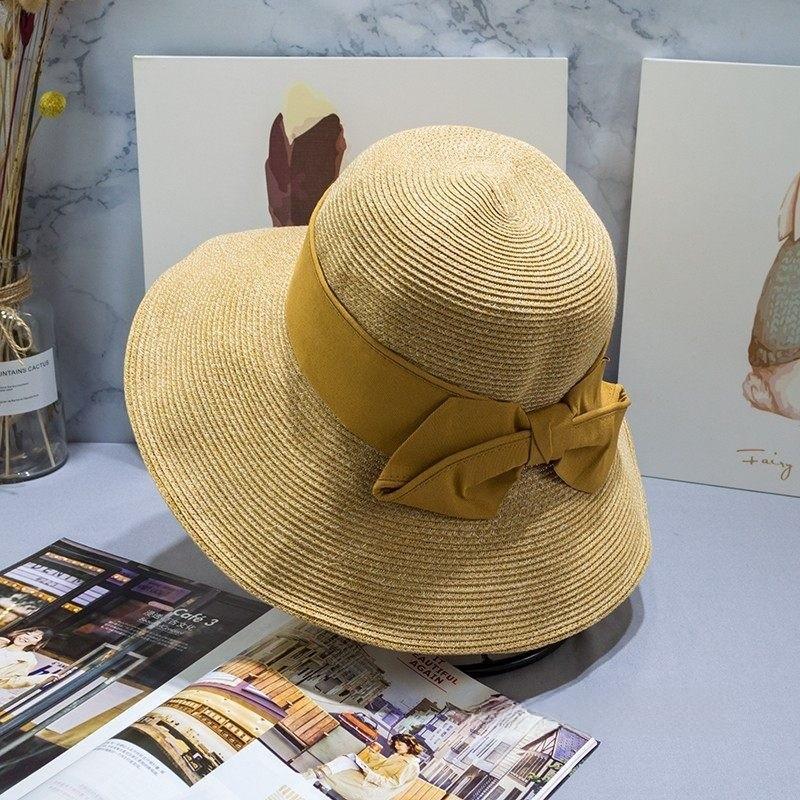 Uvcut Sun Hat For Women With Large Brim And Butterfly Bow Sun Protection Summer Fashion