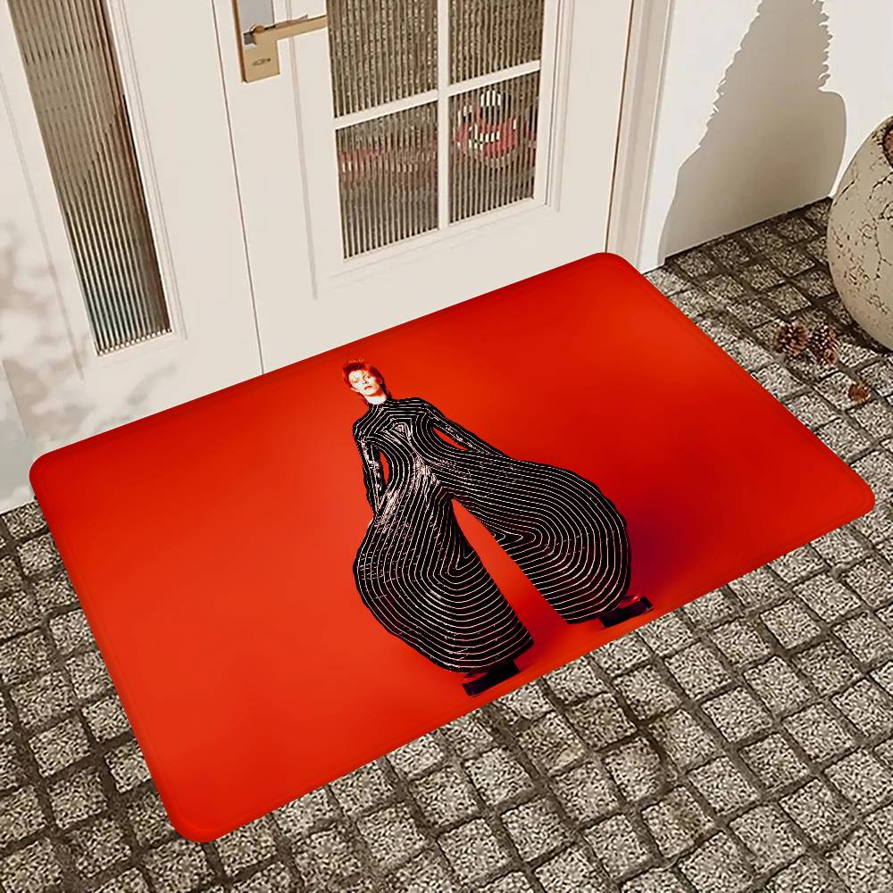 D-David Heißer Sänger B-Bowie Eingangstür-Matte Nordischer Stil Schlafzimmer Wohnzimmer Fußmatte Haus Balkon Rutschfest Moderne Heimdekoration