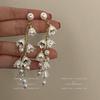 French Retro Zircon Pearl Stud Earrings - Elegant, Versatile Light Luxury Design for Women