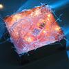 LED Copper Wire Birthday Cake String Light Decoration,Flashing Fairy Warm White/Colorful Garland Lights/Wedding Gift Box Party