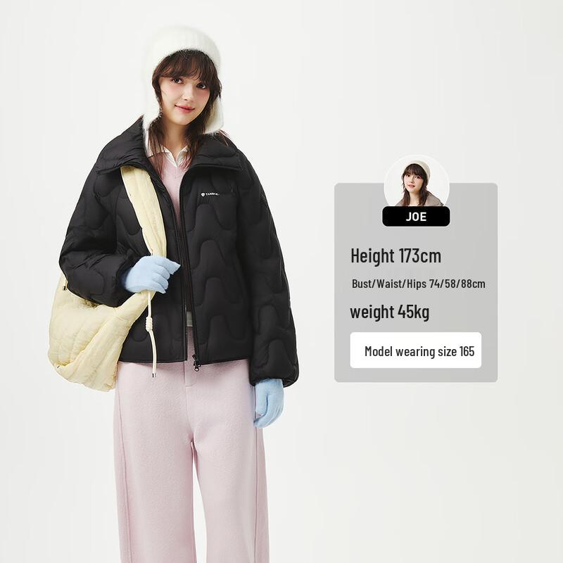 Tanboer Women's Lightweight Lapel Down Jacket TB5330272A