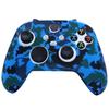 For Xbox Series S/X Handle Cover Camouflage Silicone Protective Cover XSX Game Handle Leaf Oil Watermark Soft Rubber Cover