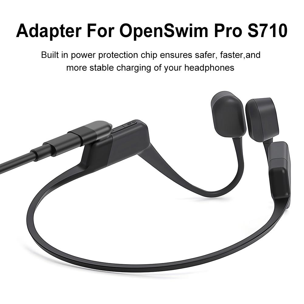 Voor Shokz Oplader Adapter USB C Laadkabel Adapter Snel Opladen USB C Oplaadadapter Draagbaar voor SHOKZ OpenSwim Pro S710