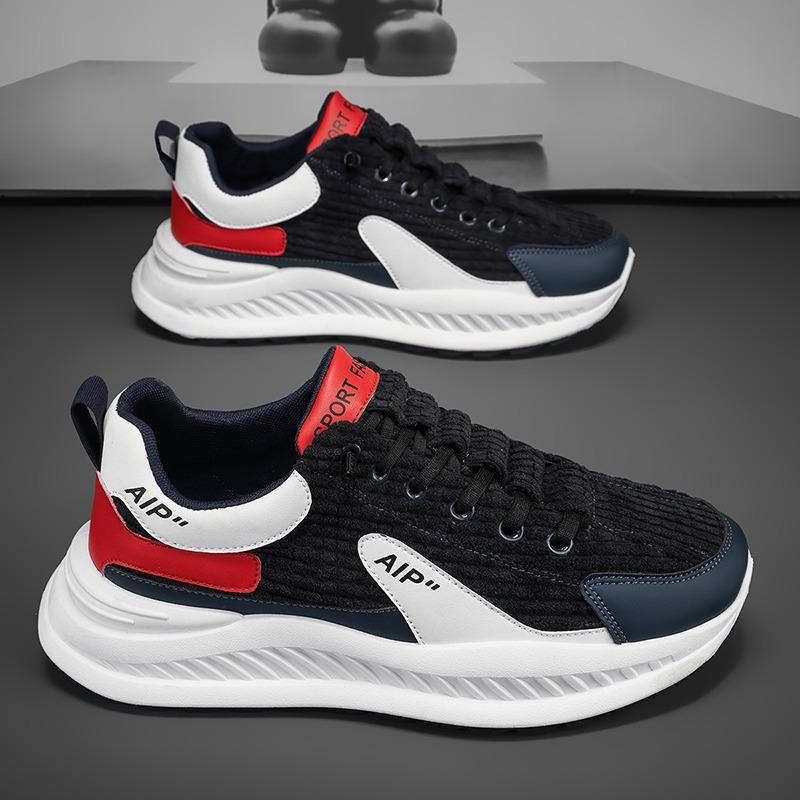 

Fashion trend men s shoes casual daily versatile sports board shoes light and breathable comfortable running height-increasing shoes 44 чорний