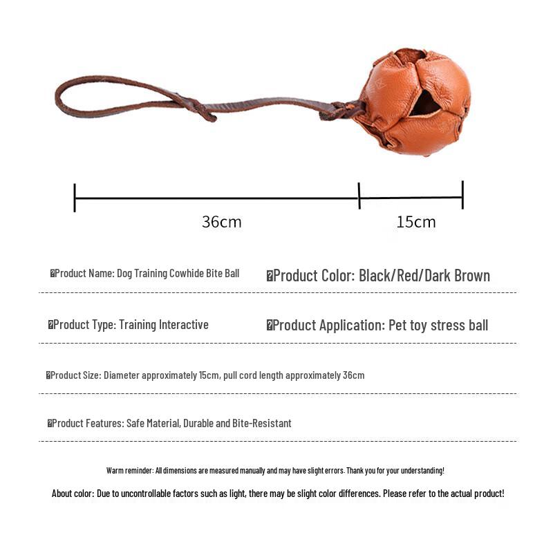 Hundetraining Leder Beißball