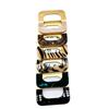 Acrylic Aluminum Alloy D-Ring Decorative Square Waist Belt Buckle