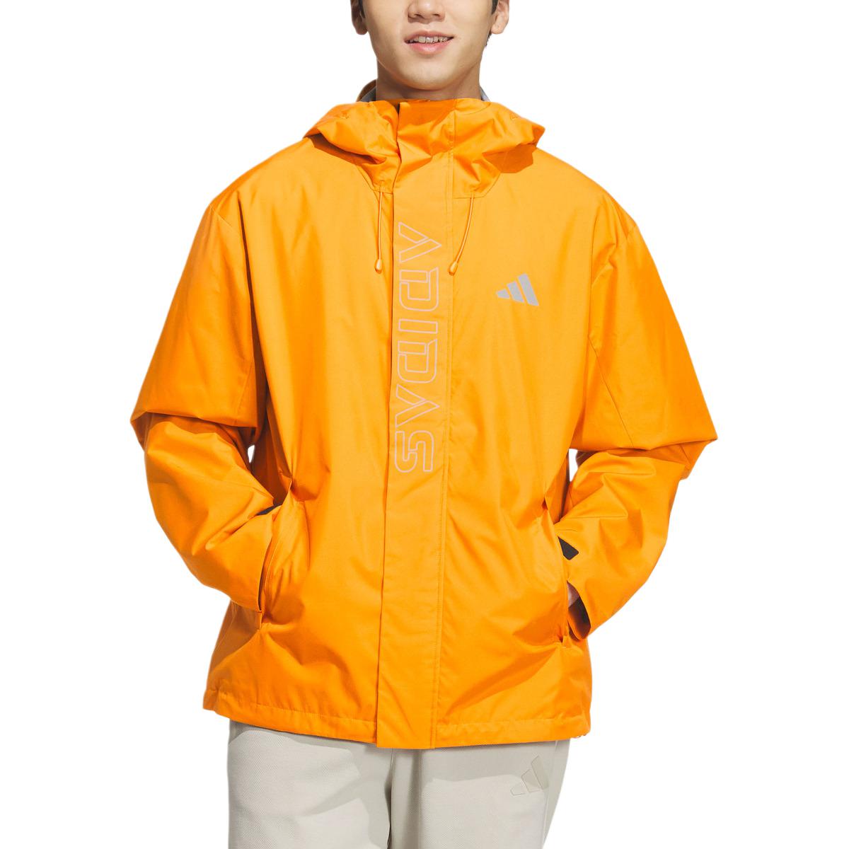adidas Men s V WV JKT Outdoor Hooded Jacket Orange KF5235 S