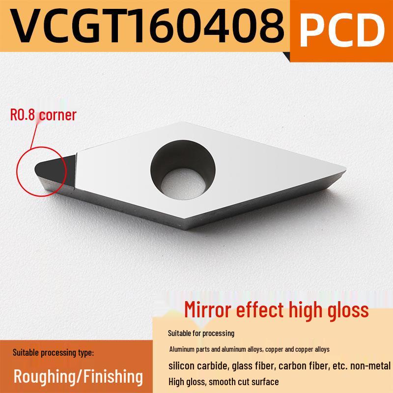 35° Diamond Blade CNC Lathe Inserts VCGT160404 VBGT110302 for Aluminum
