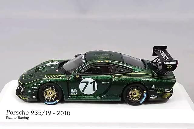 Minichamps Scale Porsche 2018 Tenner Racing Green Miniature Car 1/64 935/19 #71