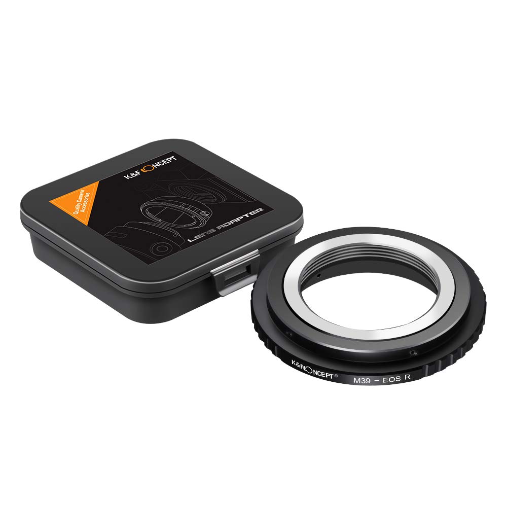 CONCEPT Mount Adapter for Leica M39 Lenses to Canon EOS R Leica Compatible L39 Lenses to Canon RF Lenses for Infinity Focus K&F Cameras,