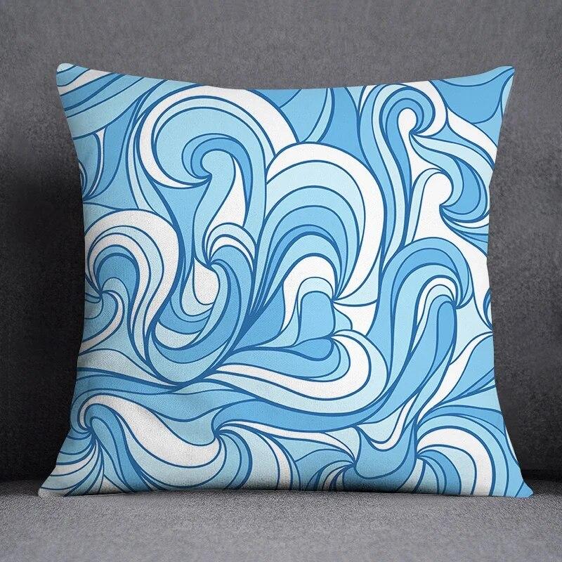 Geometric Simple Pattern Collection Home Decor Pillowcase Square   Office