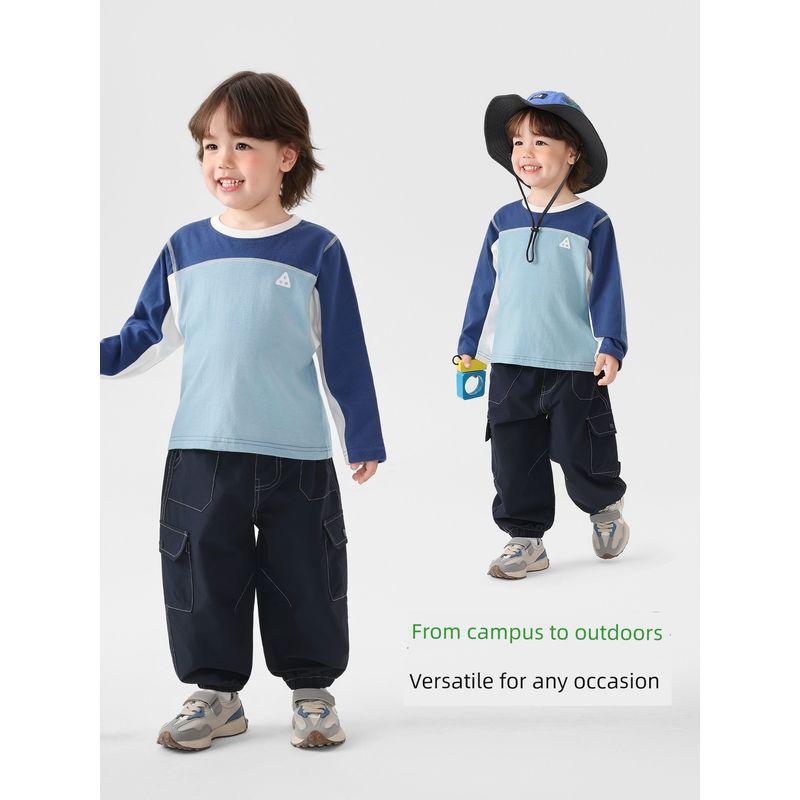 Right European Style Boys' Pants Children's Spring Cargo Pants Sports 2026 New Children's Clothing Baby Sports Outdoor Jogger Pants