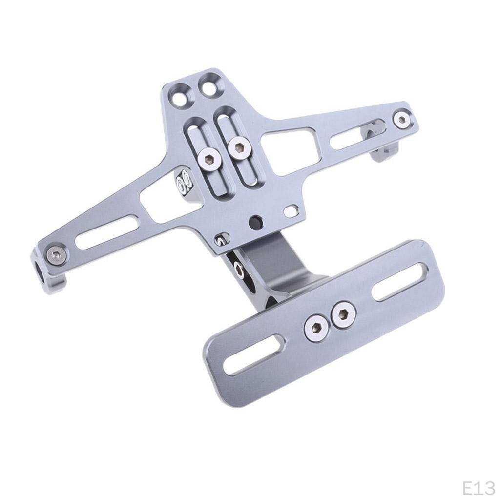 1 Piece Adjustable License Plate Holder Chassis Components with LED Light