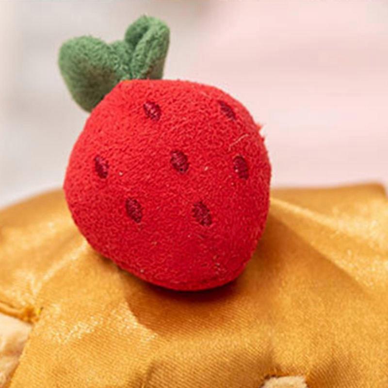 Soft Plush Pastry Toy Pillow Comfortable Kids Room Decors Strawberry Lemon Cake Doll Gift Multicolor