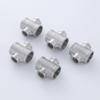 304 Stainless Steel 4-Way Reducing Tee with Inner Thread, 4-Point Pipe Fitting Cross Joint