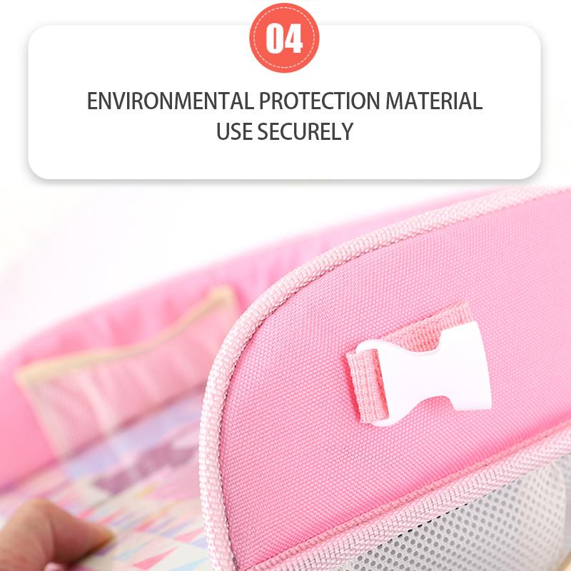 Taca do siedzenia dla dziecka Wodoodporny stolik Fotelik samochodowy Ulepszony Autos Taca podróżna dla malucha Przechowywanie dzieci Uchwyt dla niemowląt Kreskówka płot dla noworodka