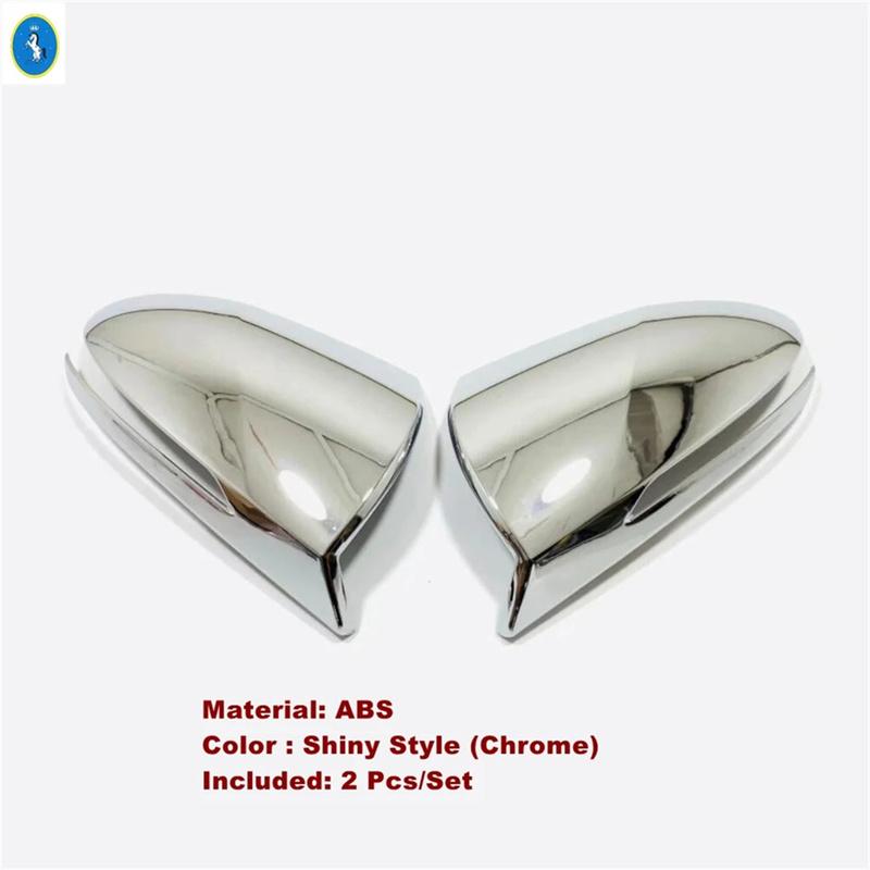 Chrome / Carbon Fiber Rearview Mirror Shell Rain Eyebrow Weatherstrip Shield Shade Cover Trim For Hyundai Tucson NX4  - 2025