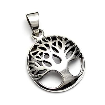 [World Accessories Carmelo] Christian Tree of Life Sterling Silver Pendant Top