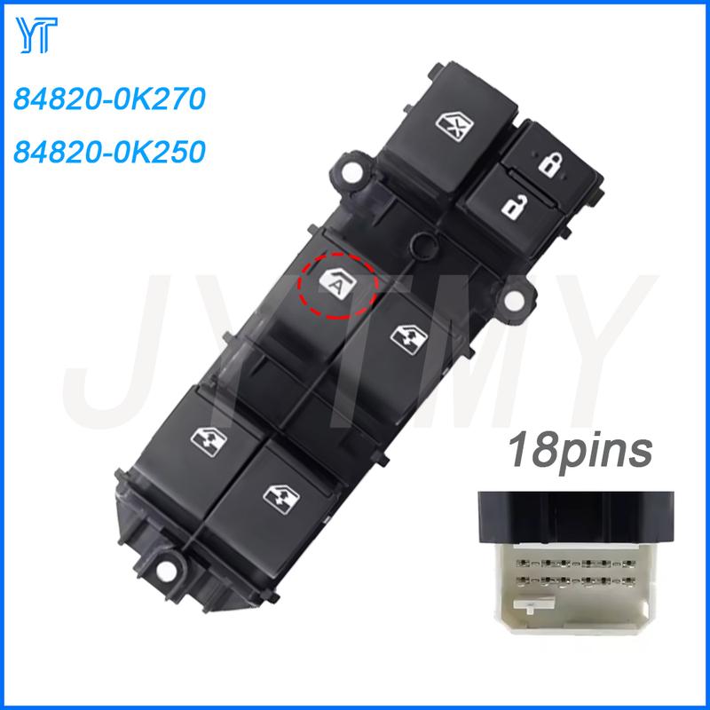 

Car Accessories for Toyota Hilux VIII Pickup 2015- Front Left Electric Window Switch Button Parts 84820-0K270 84820-0K250