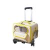 Pushable Pet Stroller Trolley Cases Breathable Large Capacity Pet Backpack High Appearance Sense Of Safety Pet Trolley Case
