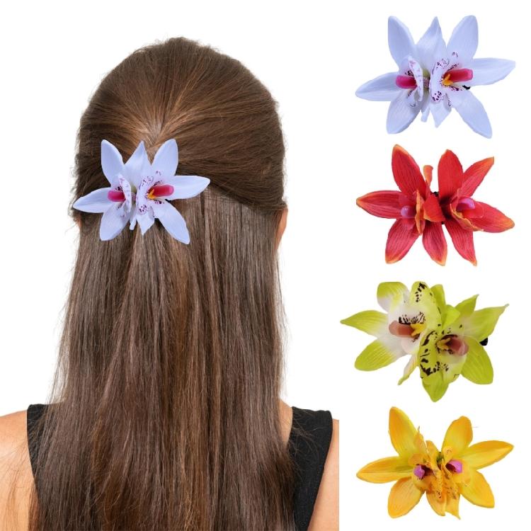 Flower Hairclip Cymbidium Hair Clip Side Hairpin Women Hair Styling Accessories Female Headwear Girl Hair Decors