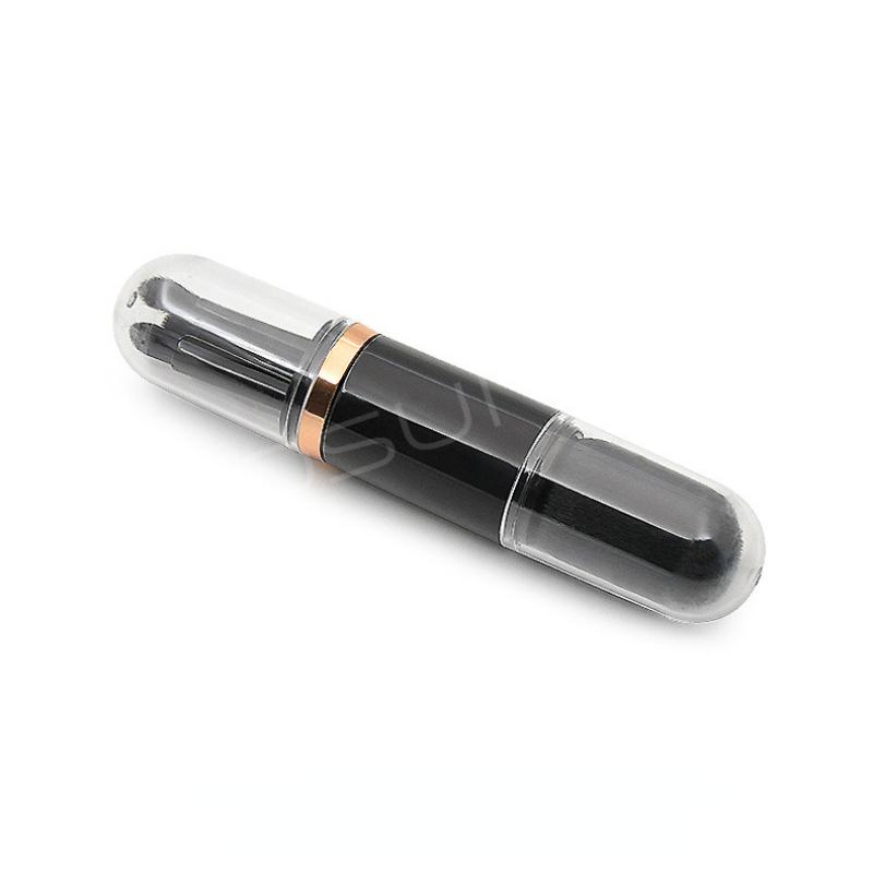 4-in-1 Portable Makeup Brush Set with PVC Cover for Mini Powder and Eye Brush