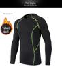 Herren Fleecegefütterter Kompressionsanzug: Warme, schnelltrocknende Basisschicht zum Laufen und Trainieren