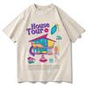 Sabrina Carpenter House Tour Tshirt Pure Cotton for Summer Oneck Teeshirt Roupas Femininas Soft Comfortable Short Sleeve Tops