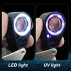 GAIN EXPRESS Foldable 20X Magnifying 20x Triplet Jewelry Loupe with LED and UV Light for and Jewelry Appraisal Glass, 21mm, Magnification, Lens,