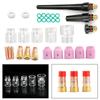 31Pcs TIG Welding Torch For Stubby Gas Lens#12 Glass Cup Kit For WP-17/18/26