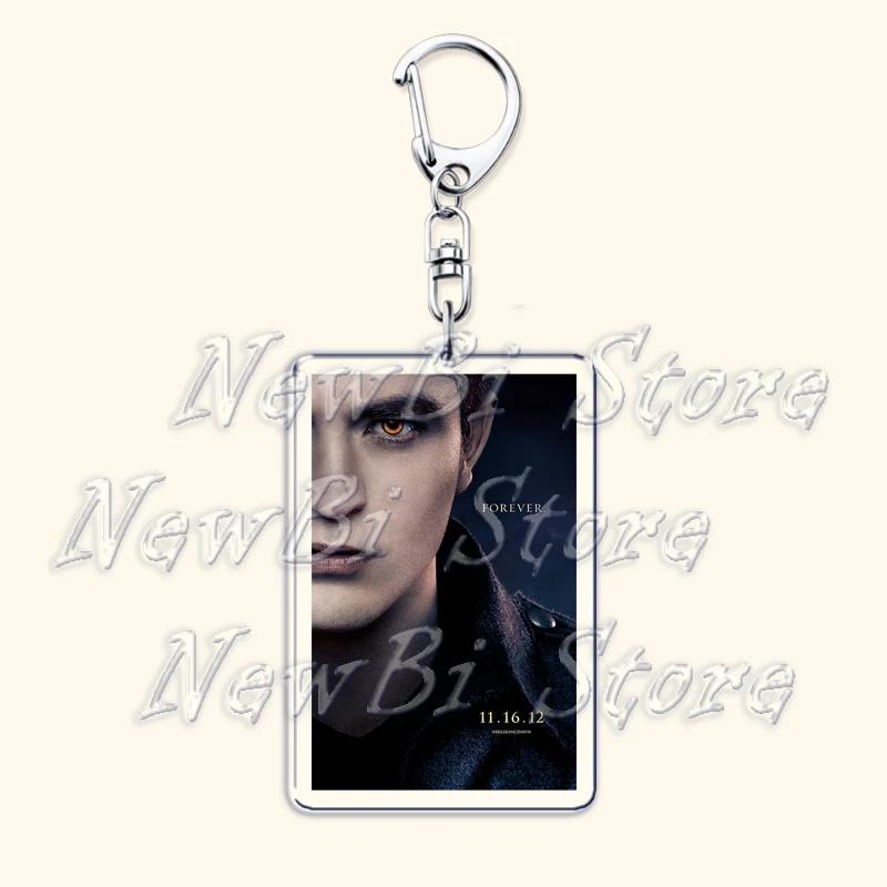 Movie Twilight Vampire Keychain for Accessories Bag Pendant Bella Swan Edward Cullen Eclipse Key Chain Keyring Jewelry Fans Gift