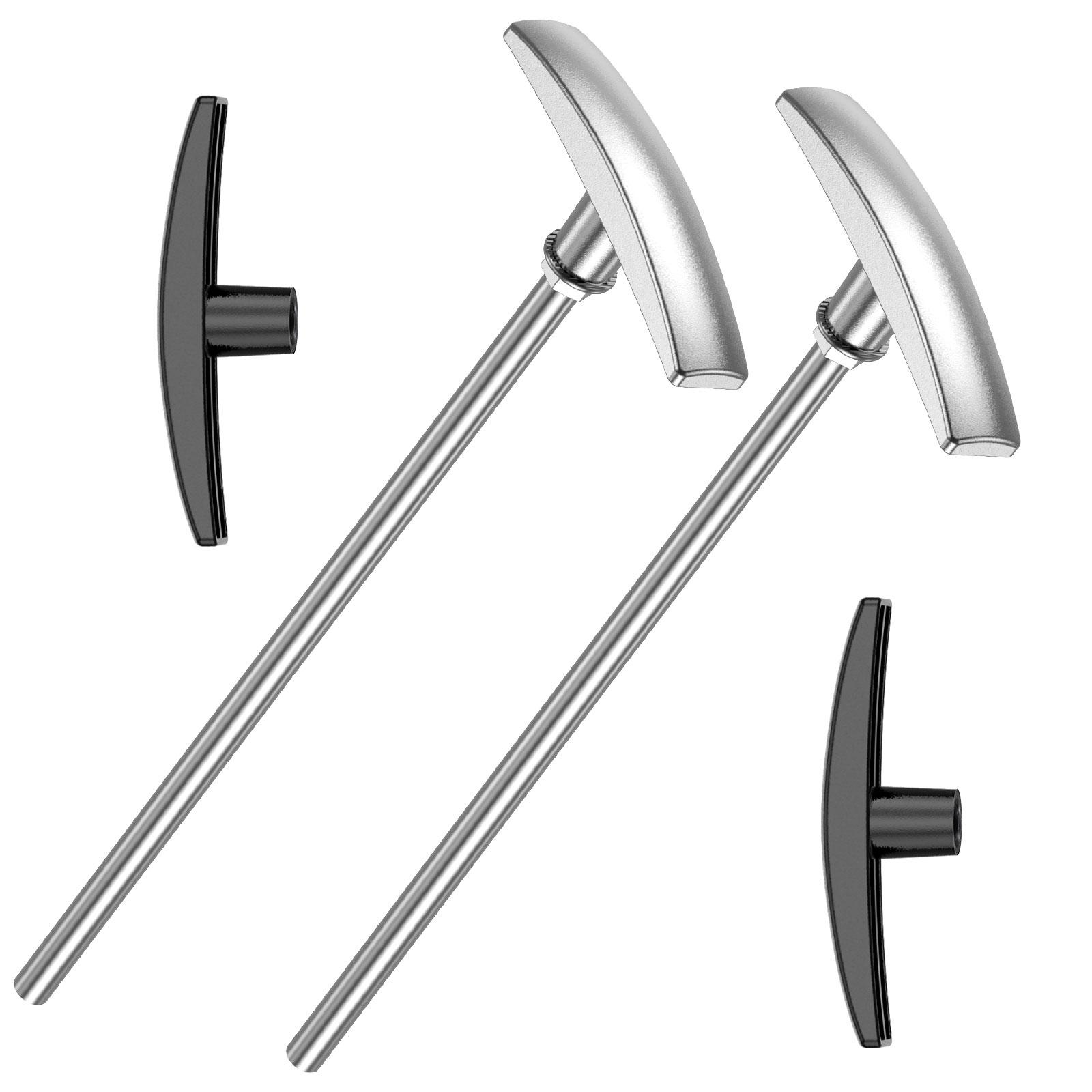 

Подовжувач штока клапана зливу відходів для RV, подовжувальна трубка, ручка-подовжувач для управління відходами, подовжувальний важіль клапана відходів срібний