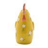 Country Living Floral Chicken Resin Figurine