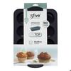 5five - moule 12 muffins silicone "silitop" gris