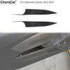 Front Door Armrest Panel Cover Trim For 12-15 Chevrolet Camaro Soft Carbon Fiber