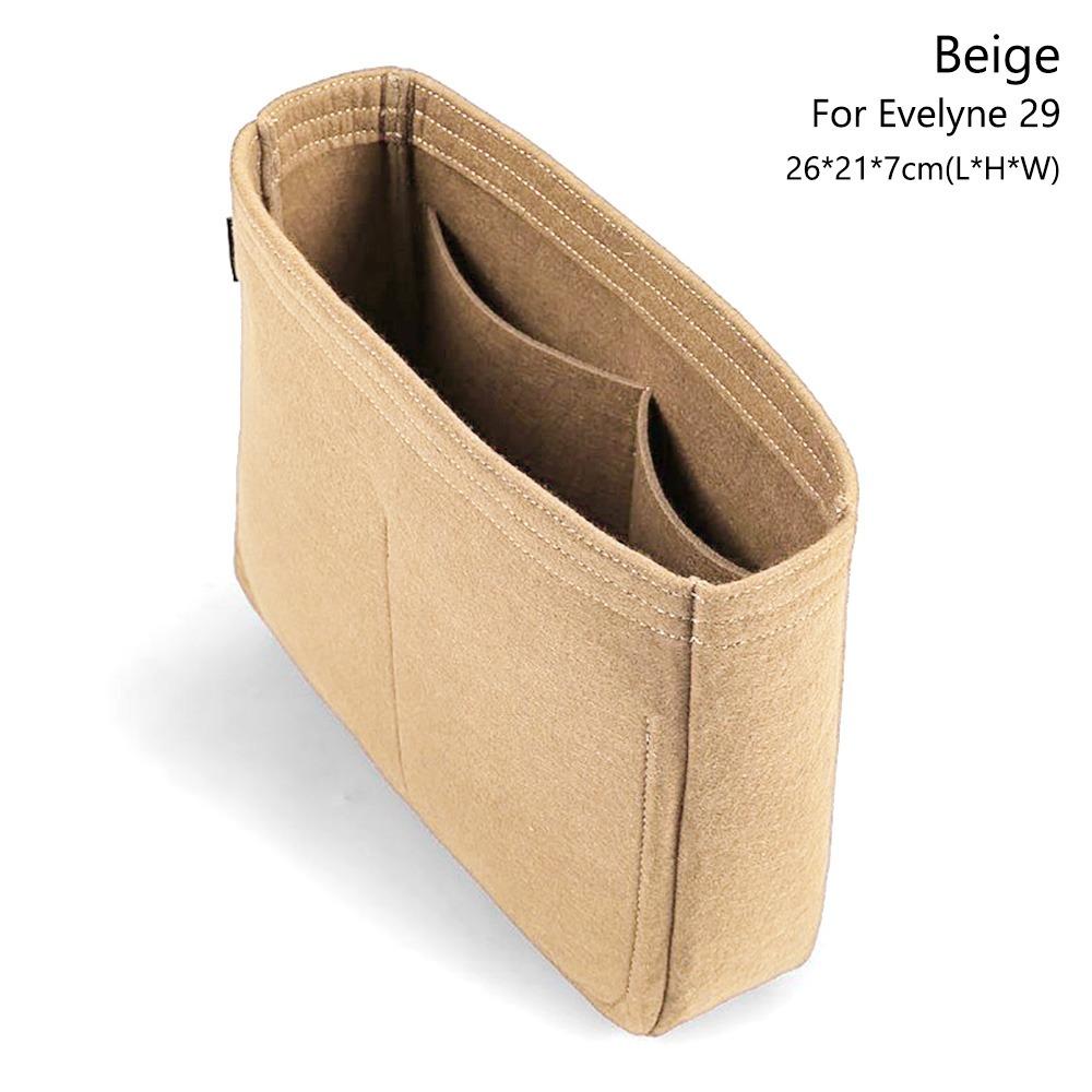 Inserto per Borsa in Feltro Borsa Supporto Organizzazione Fodera Portamonete Contenitore Organizer Portatile per Per Evelyne 16/29/33