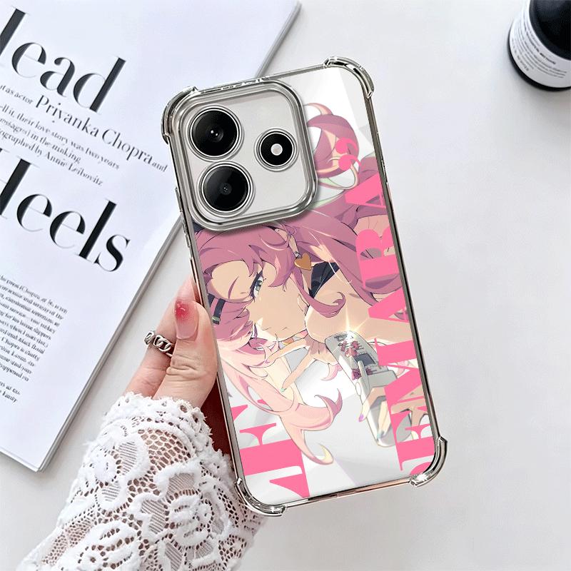 

Zenless Zone Zero ZZZ Desgin Soft Phone Case For Xiaomi Redmi Note 14 15 Pro Plus 13 12 11S 11T 5G 10 9S 9 Plating Anti-Fall Fun Redmi Note 14 Pro 5G