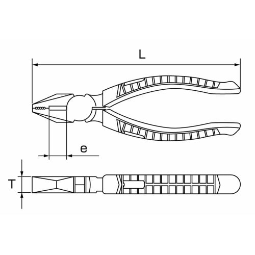 Lobtex J175P Pliers (Resin Grip) for Electrician Exams