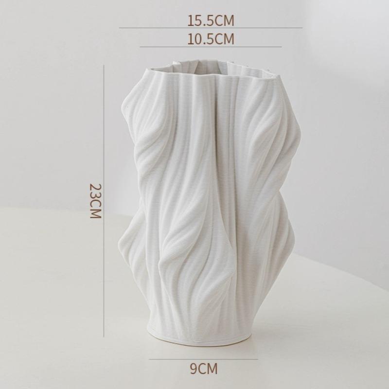 

Ceramics Vase Modern 3D Printing Vases Decorative Aesthetic Flower Bottle Interior Elegant Flower Bottles Table Decorations