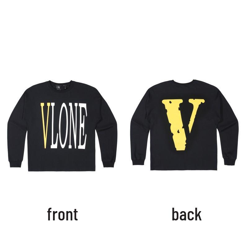 Moletom com Capuz de Manga Longa VLONE Big V Unissex - Estilo Tendência Inspirado em Wang Yibo