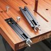 Precision Aluminium Alloy Woodworking Table Tail Clamps Quick Fixing vice with 20mm Hole Woodworking Benches Fixture Vise Clamp