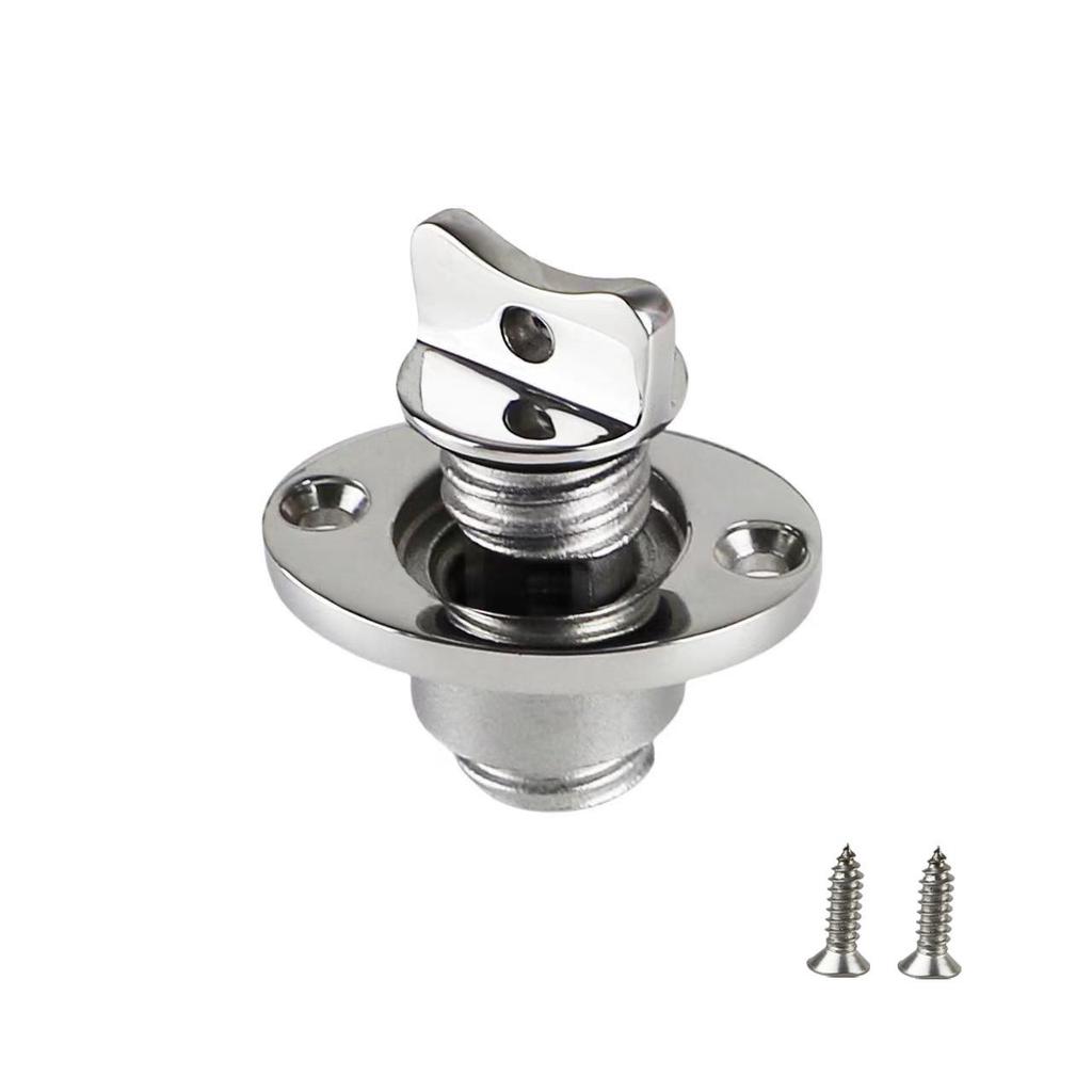 316 Stainless Steel Threaded Boat Drain Plug for Kayak/Bilge.