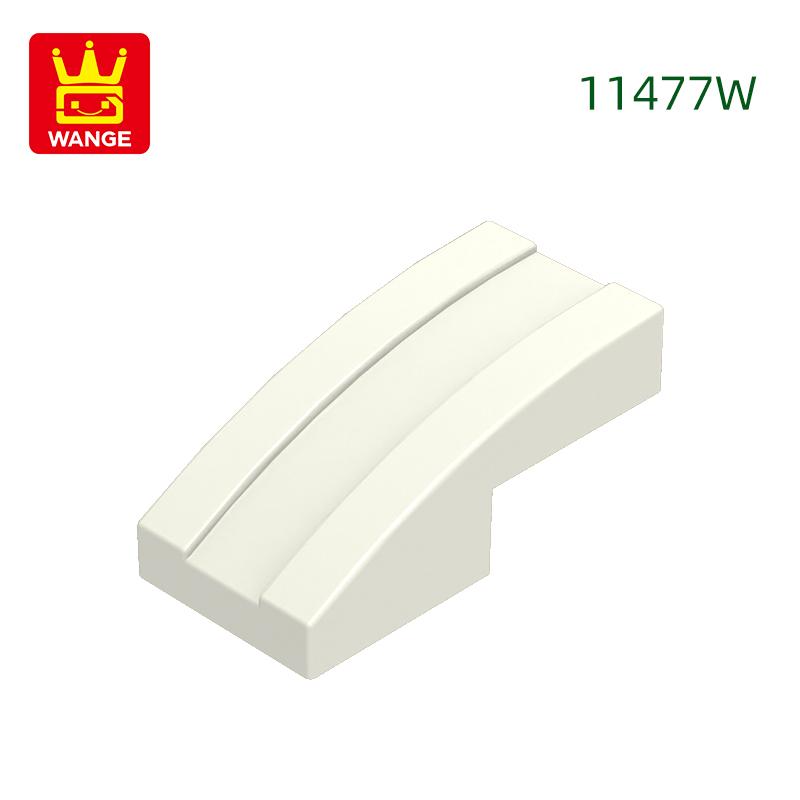 333Pcs/lot 11477W Slope Curved 2 x1 Block Moc Colour Accessories Compatible with with Brick DIY Children's Toy Building Assembly Parts