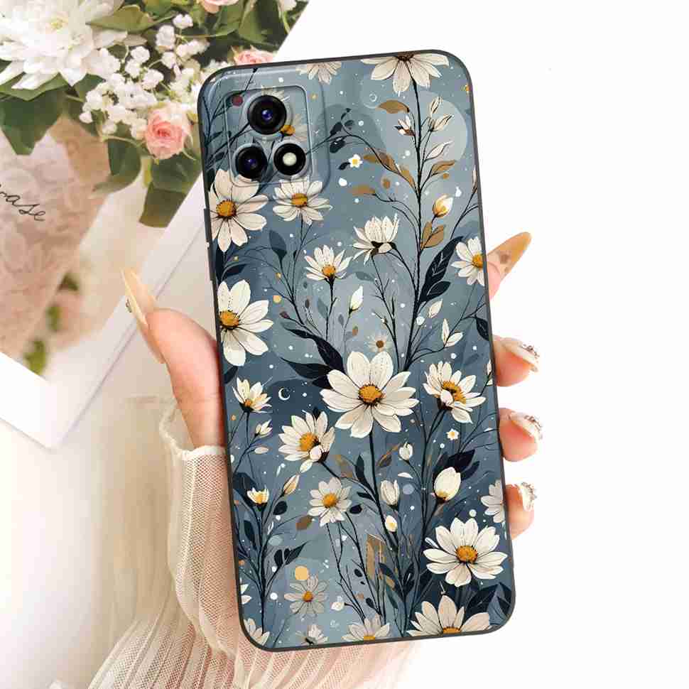 For vivo Y52s 5G V2057A Case Soft Silicone Back Cover For Vivo Y52S Y 52s 5G 6.58" Stylish Color Painting Phone Cases Bumper