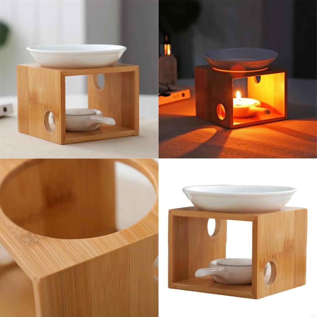 

Elegant Oil Warmer Diffuser Holder With Removable Ceramic Bowl For Easy Cleaning And Maintenance X3UC CN