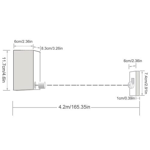 woshida Retractable Clothes Dryer - Heavy-Duty Clothes Dryer for Drying Clothes - Wall-Mounted Stainless Steel Self-Adhesive and Wall-Mounted Clothesl